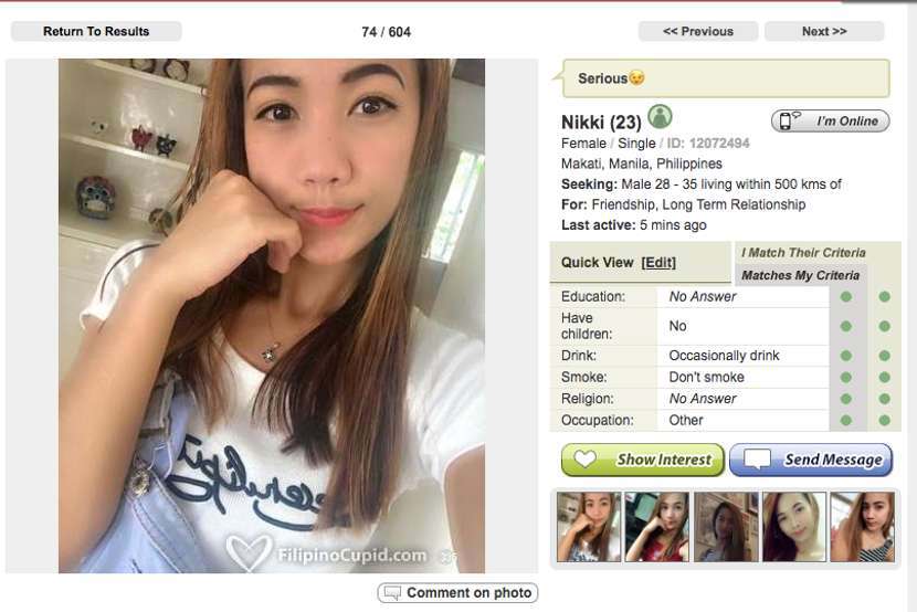 filipino cupid girls profile